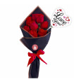 BOUQUET OF 12 RED ROSES WITH BALLOON